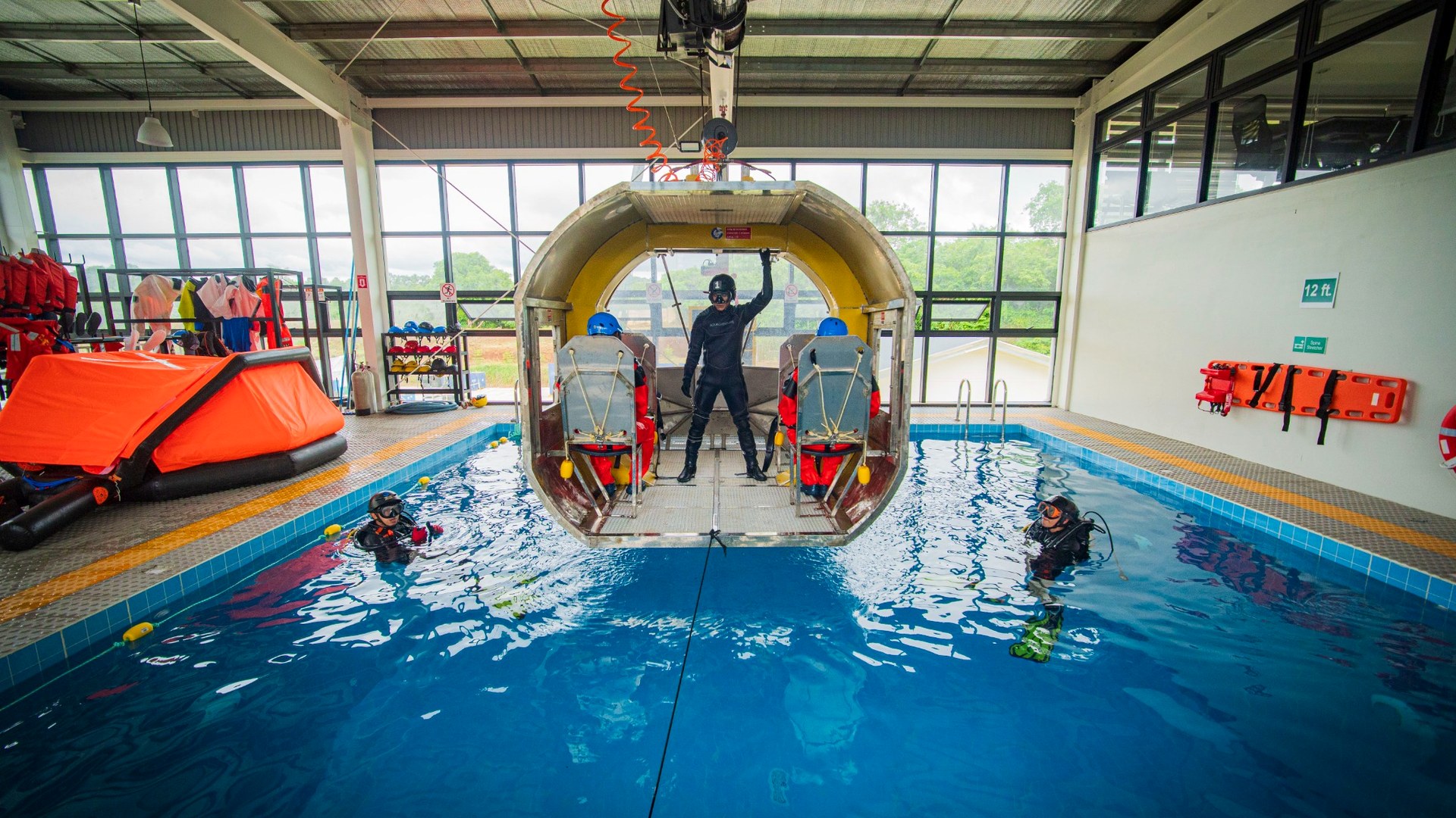 COMPASS Offshore HUET and survival training pool