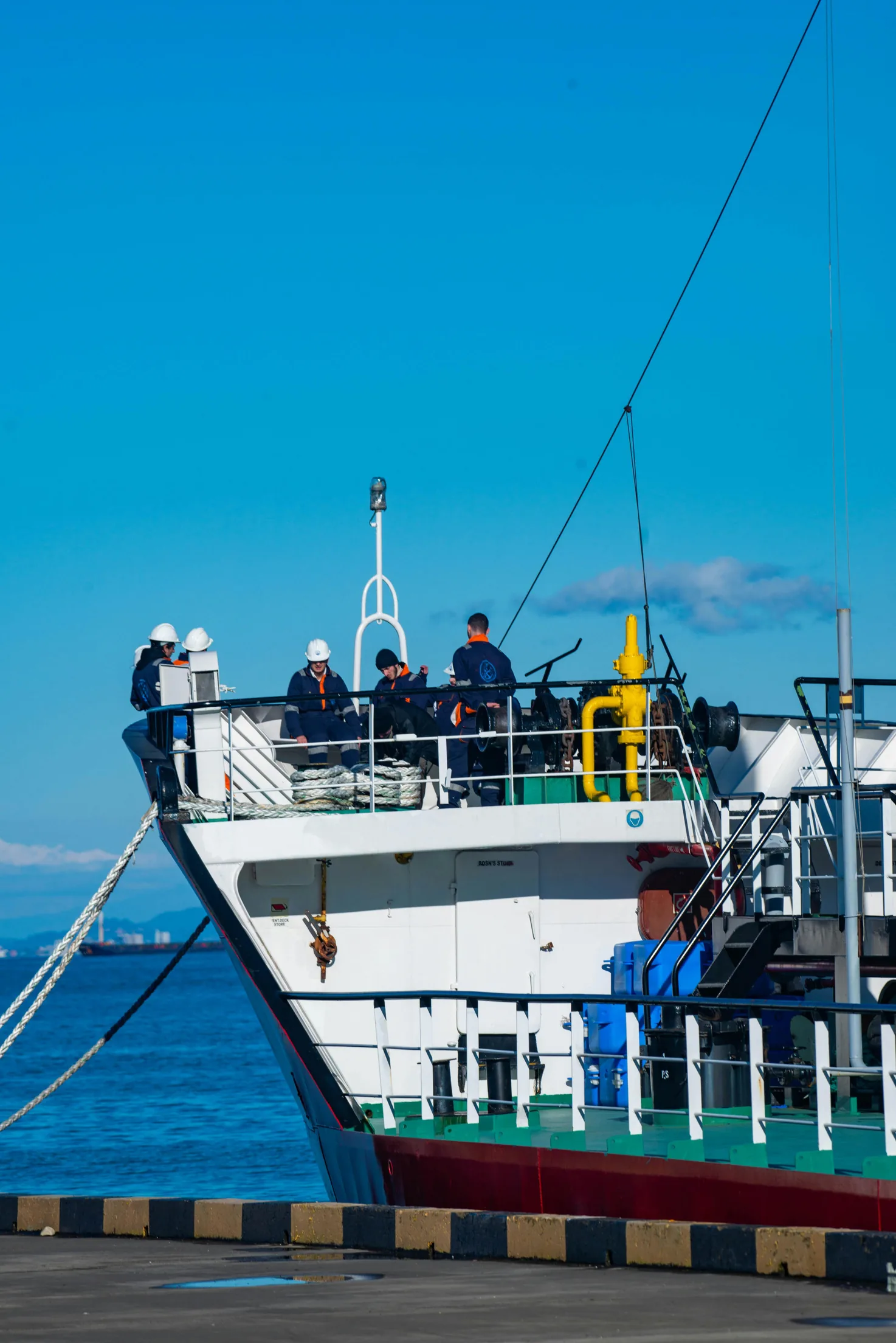 Shipboard professionals during operations