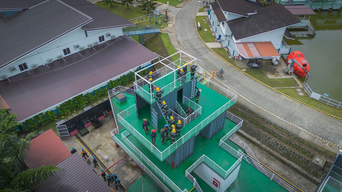 Aerial view of the COMPASS Training and Convention Center in Silang, Cavite